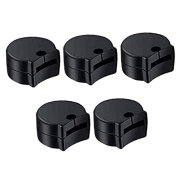 5 almohadillas para pulgar del clarinete, fundas de apoyo para los dedos, antideslizantes, de repuesto, ligeras, portátiles y ergonómicas, para Negro