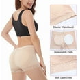 thumbnail image 3 of Women Seamless Butt Lifter Padded Butt Hip Enhancer Body Shaper Control Panties Underwear Mid Waist Shapewear Shorts, 3 of 6