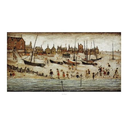 The Beach Art Print  By Laurence Stephen Lowry
