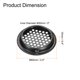 thumbnail image 2 of Cubierta de ventilación plana circular de 24 piezas de 50 mm/2" de acero inoxidable color negro, 2 of 7