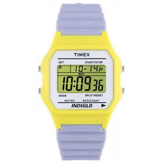 Timex Men's Watch T2N095 White Rubber Sport 30 M