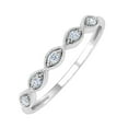 thumbnail image 1 of 0.06 Carat Diamond Twisted Wedding Band Ring in 10K White Gold (Ring Size 9), 1 of 6