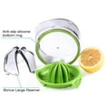 thumbnail image 2 of Manual Hand Juicer for Citrus Fruits with Lid Rotation Press, Strainer, and Container by Kasmoire, Ideal for Lemons, Limes, Grapefruits, and Oranges, for Kitchen and Dining Use, 2 of 4