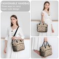 thumbnail image 6 of Brown and Beige Leopard Print Insulated Leakproof Lunch Box for Women, Large Lunch Bag for Tween Teen Adult, Loncheras Para Mujer for Work Beach Travel Picnic Camping, 6 of 6