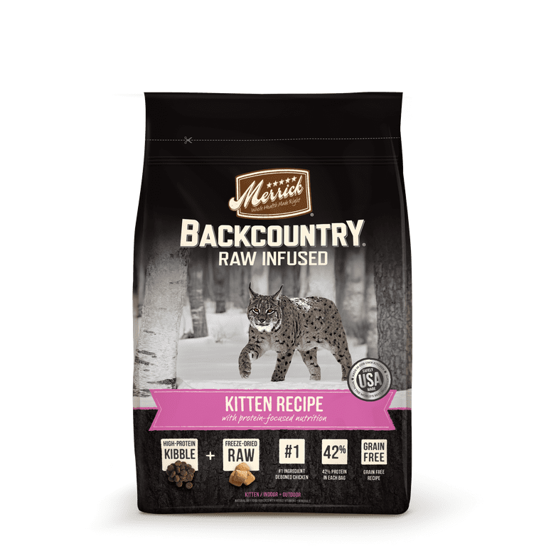 Merrick Backcountry Kitten Grain-Free Dry Cat Food Bag