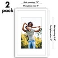 thumbnail image 5 of Americanflat 11x17 Picture Frame with Polished Plexiglass with 8x12 Mat 2 Pack Display Photo Galleria - White, 5 of 8