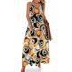 thumbnail image 1 of Vestido sin mangas hippie bohemio de los años 60 y 70 con estampado floral hippie para mujer, verano, 1 of 7