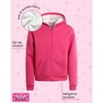thumbnail image 3 of Real Love Girls' Sweatshirt - Super Soft Plush Sherpa Zip Up Hoodie Sweatshirt (7-16), 3 of 8