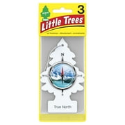 Little Trees Auto Air Freshener, Hanging Card, True North Fragrance, 3 Pack