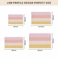 thumbnail image 5 of Colorful Stripe Door Mat Indoor Outdoor,Modern Pink Red Yellow Vertical Striped Non Slip Welcome Mat with Rubber Backing,Absorbent Fabric Front Door Mats Entryway Rug for Home Patio Entrance 18"x30", 5 of 9