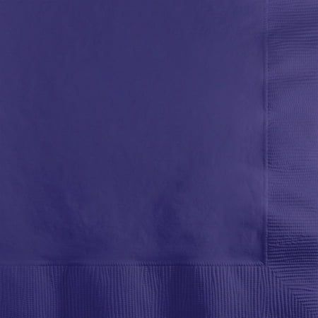 Party Central Club Pack of 1200 Grape Purple Premium 2-Ply Disposable Beverage Napkins 5"