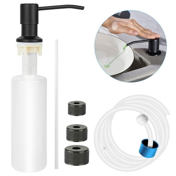 TSV Soap Dispenser for Kitchen Sink Lotion Dispenser with 17 oz Bottle Built-in Design Refill from The Top