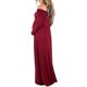 thumbnail image 3 of L Vestido de fotografía de vestido de maternidad de manga larga con hombros descubiertos para mujer, 3 of 4