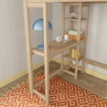 thumbnail image 6 of Scandinavian High Loft w/ Side Desk & Shelves, Blonde, 6 of 10