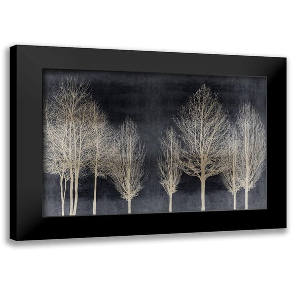 Bennett, Kate 14x11 Black Modern Framed Museum Art Print Titled - Trees on Dark Gray