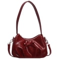 thumbnail image 3 of Bolso Hombro Cuero PU Con Pajarita para Mujer Axila Media (plata), 3 of 9
