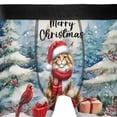 thumbnail image 4 of Merry Christmas Maine Coon Enjoys Catmas Winter Xmas Holiday All Over Print Boxer Briefs Underwear for Men Dad Cat Lover Kitten Owner Gifts - 02022, 4 of 6