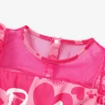 thumbnail image 4 of Barbie Girls Dresses Sleeveless Crew Neck Allover Heart Printed Mesh Tiered Ruffle Skirt Sizes 3-10, 4 of 8