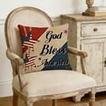 thumbnail image 4 of Independence Day Throw Pillow Cover, HD Printed Patriotic Decorative Pillowcase for Sofa, Couch, Bed, Living Room, 4th of July Home Decor, No Pillow Insert Included for Easy Replacement, 18*18in, C, 4 of 5