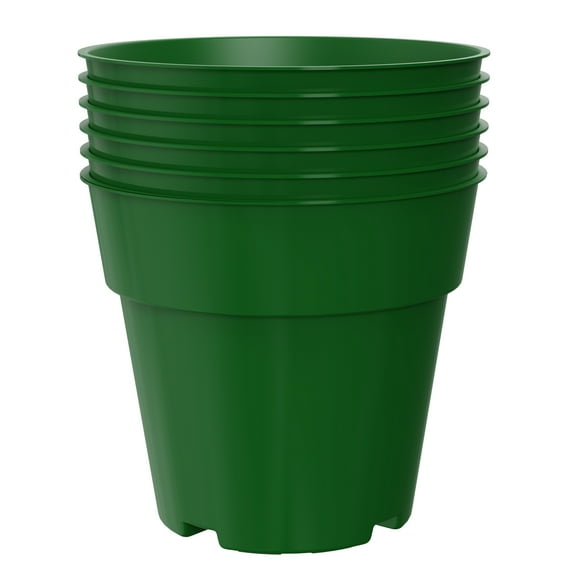 Mainstays 4 inch Grower Pots Green 6 pack