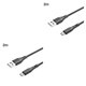 thumbnail image 3 of Inteprter Cable de datos de tejido de nailon para teléfono de 5V/3A, cable de carga rápida Micro USB de 2M Type4 NO4, 3 of 6