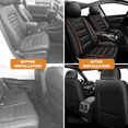 thumbnail image 6 of Car Seat Covers for Ford Escape 2001-2025 2026,Waterproof Leather Seat Protector,Premuim Auto Interior Accessories Red,Front Set(2 Seats), 6 of 7