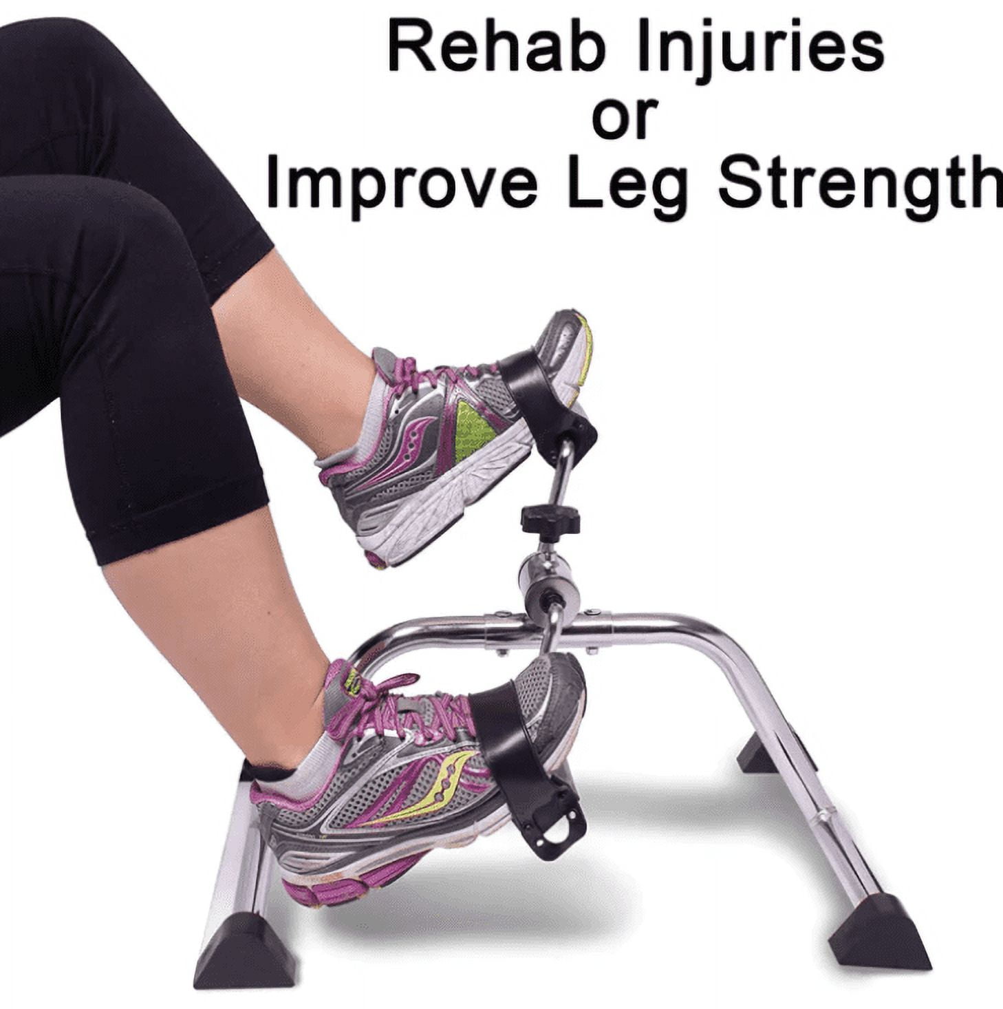 Carex Foldable Under Desk Pedal Exerciser, Compact Exercise Equipment for Arms and Legs, for Seniors