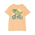 thumbnail image 4 of NAISIBABY Boys Graphic T-Shirt, Round Neck Short Sleeve Dinosaur Prints Casual Pullover Top Orange 9-10T, 4 of 4