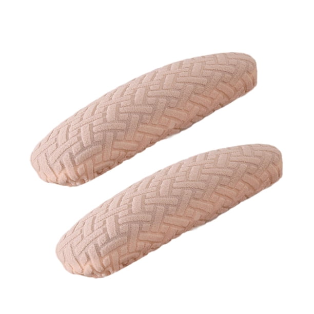 1 par de fundas para reposabrazos de silla de oficina, fundas para reposabrazos de sillón, fácil instalación, antideslizantes Beige