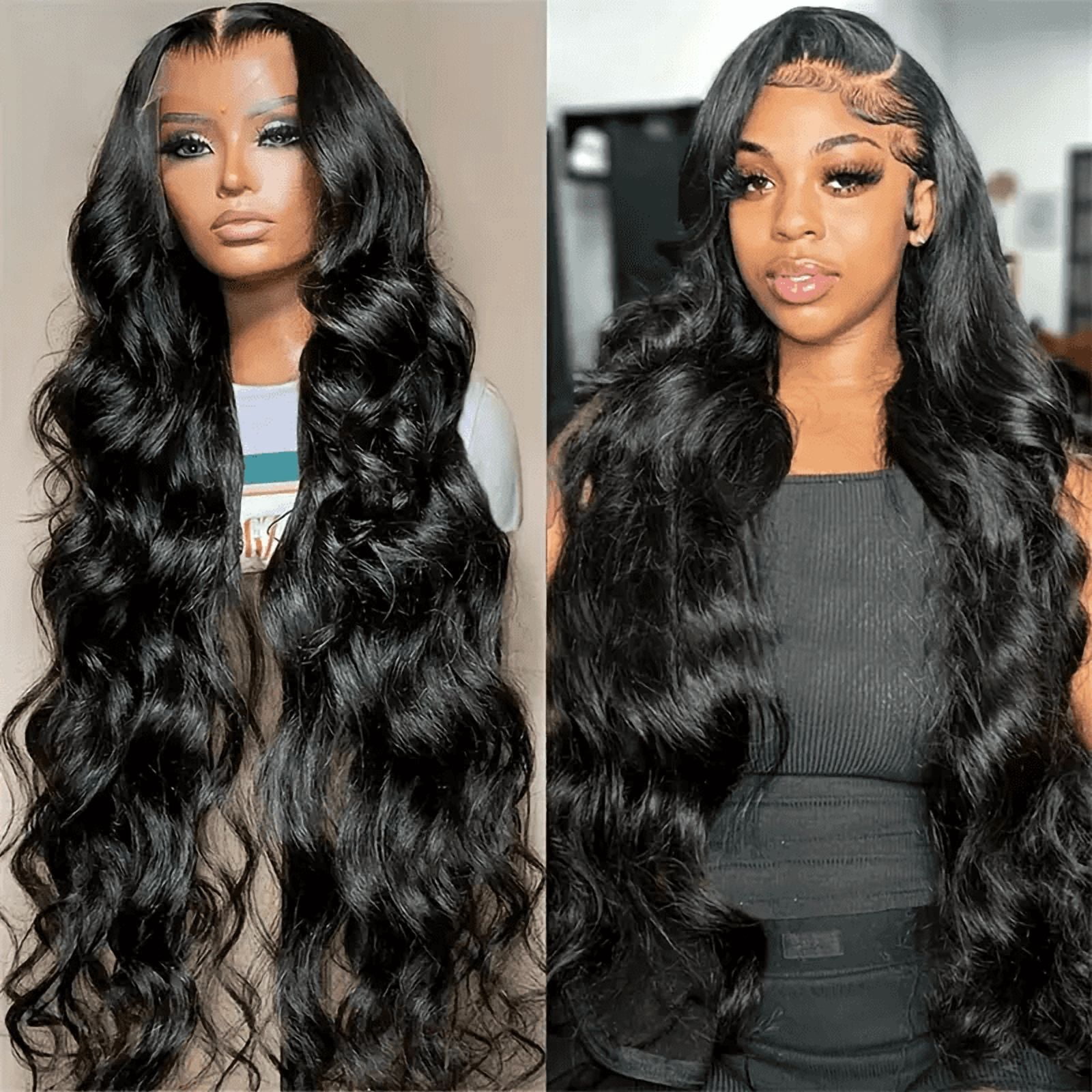 Body Wave Lace Front Wigs Human Hair 200 Density Brazilian Virgin Real Human Hair Wigs For Women Pre Plucked 13x6 HD Transparent Lace Frontal Human Hair Wigs With Baby Hair Natural Hairline 26inch