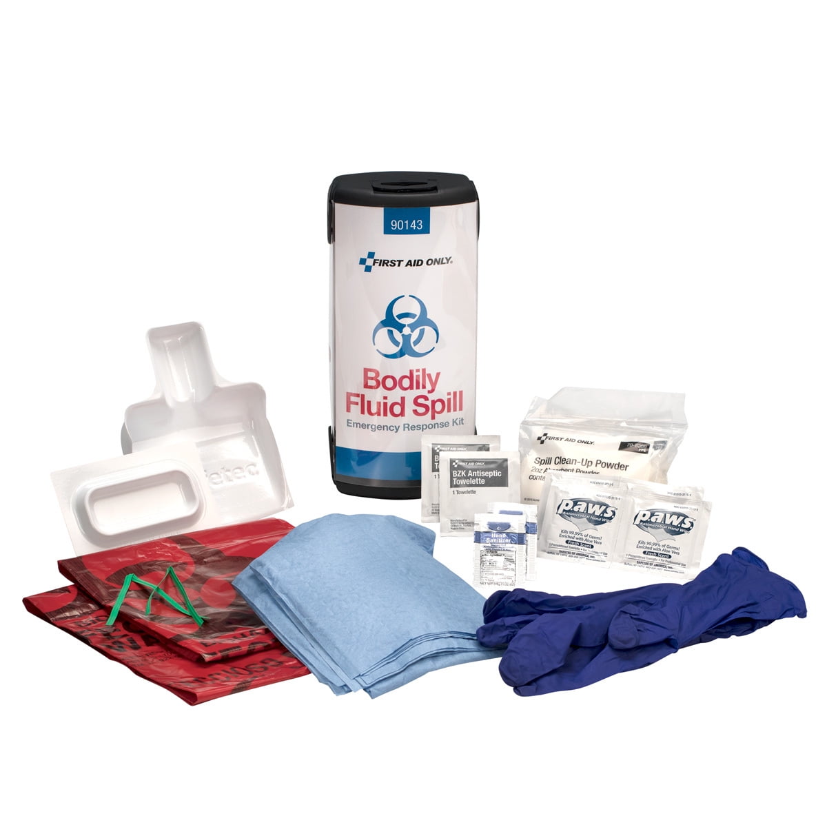 First Aid Only 18 Piece Fluid Spill Response Kit