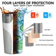 thumbnail image 3 of Brown and Grey Abstract Art Artwork 10oz Tumblers Stainless Steel Tumbler with Lid and Straw,Vacuum Insulated Double Wall Travel Tumbler Cups with Cleaning Brush for Coffee, Tea, 3 of 4
