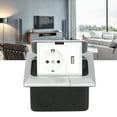 thumbnail image 4 of Embedded Floors Socket, Power Accessories Floor Electrical Outlet Flame Retardant  For Office For Shopping Malls Slow Pop Up, 4 of 8