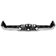 REAR STEP BUMPER FACE BAR; EXCEPT REBEL AND TRX; CHROME; DUAL