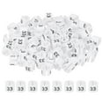 thumbnail image 1 of Uxcell Clothes Hanger Markers, Tags Fit Rod Garment Size Hanger Clips Color Coding Label for Clothing Hangers White Number 33, 1 of 6