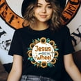thumbnail image 3 of Jesus Take the Wheel T-Shirt for Women, Christian Sunflower Graphic Tee, Azalea, Size L, 3 of 6