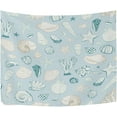 thumbnail image 2 of Seashells Summer Tapestry Wall Hanging Tapestries Happy Colorful Hippie Psychedelic Art Polyester Carpet Wall Decorative for Living Room Bedroom 80x60inch, 2 of 7