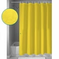 thumbnail image 4 of Yellow Shower Curtain, 48" x 72", Solid Color Waterproof Bathroom Curtain Washable Shower Curtain Set with 12 Hooks, 4 of 6