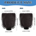 thumbnail image 3 of Microfiber Car Wash Gloves With Chenille & Polyester Terry Scratch-Free Cleaning Elastic Cuffs Small Red Points Pattern, 3 of 8