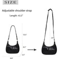 thumbnail image 6 of Small Hobo Bags for Women Retro Crescent Shoulder Purse Fall Soft Crossbody Handbag 2025, 6 of 7