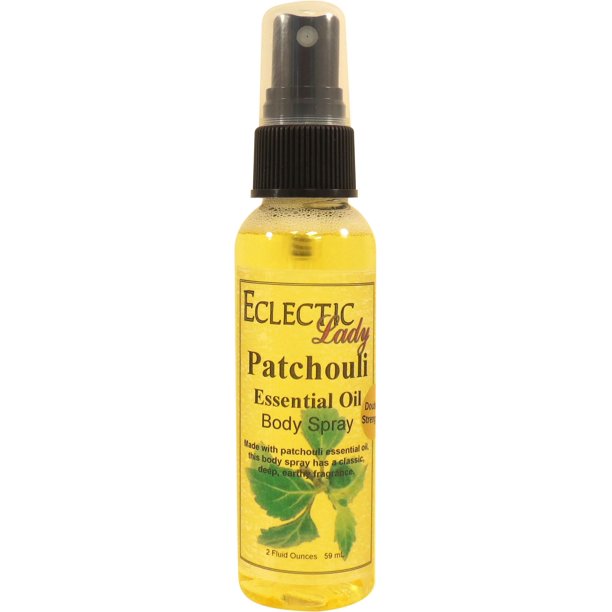 Patchouli Essential Oil Body Spray (Double Strength), 2 ounces