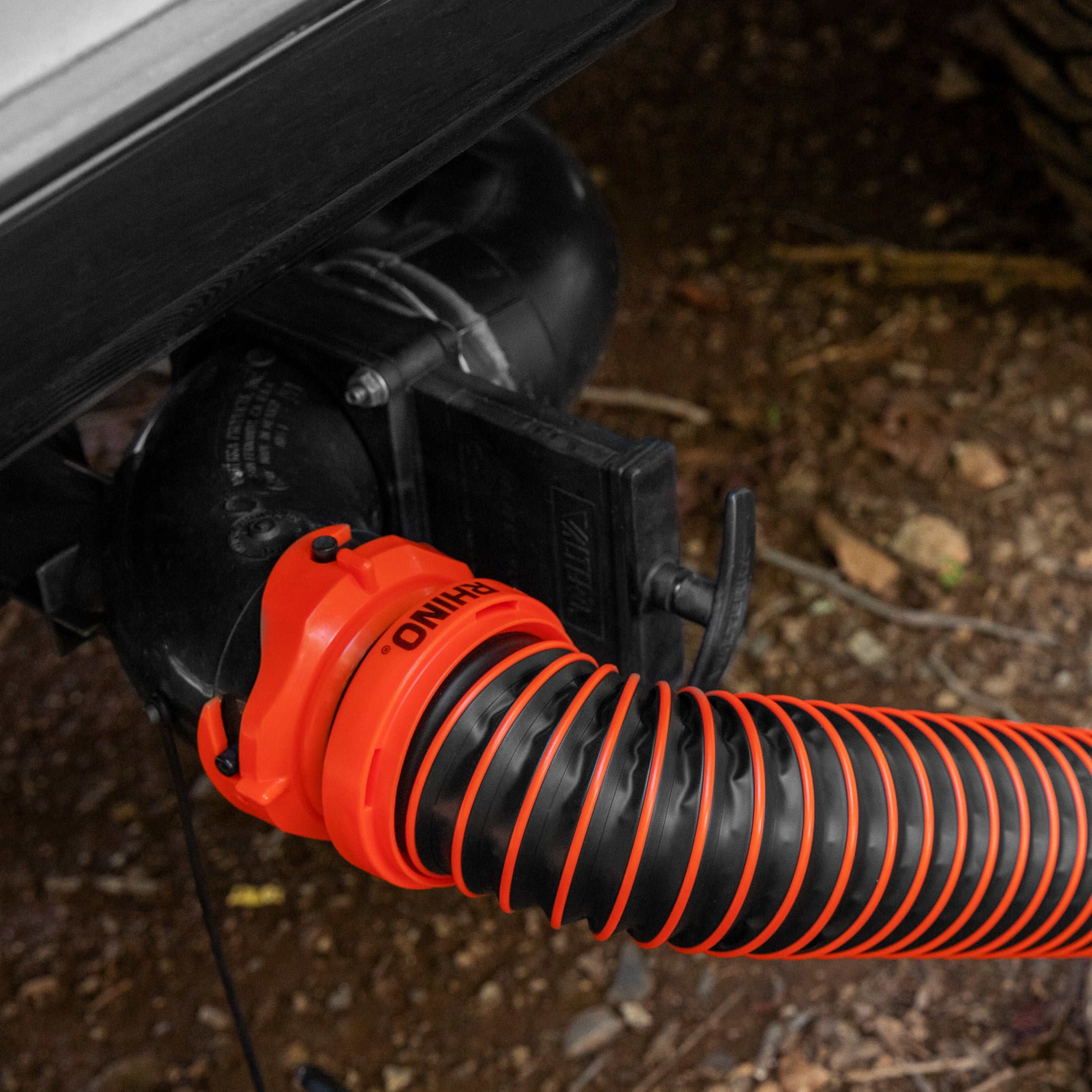 Camco RhinoEXTREME 10' RV Sewer Hose Extension Kit with Pre-Attached Rhino Swivel Bayonet & Reusable Locking Rings (39863)