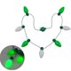 thumbnail image 1 of Collar con bombillas que brillan en la oscuridad para el Día de San Patricio. Collar con luces de Irlanda., 1 of 5