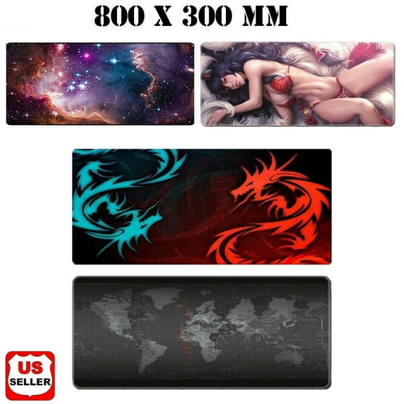 LINKPAL DRAGON Super Rubber USA Flag Mouse Pad, Multi-color with USB Powered Plug & Play