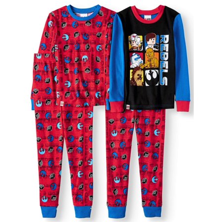 Lego Star Wars 4 PC Long Sleeve Tight Fit Cotton Pajama Set Boy Size 10