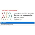thumbnail image 2 of Ignition Switch Connector - Compatible with 1978 - 1987 Dodge Ramcharger 1979 1980 1981 1982 1983 1984 1985 1986, 2 of 2