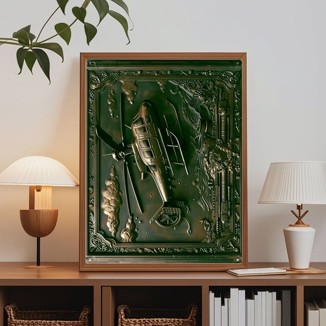 Art Mural en Tôle / Décor en Fer Forgé Multicolore / Style Rétro Imperméable, Résistant au Soleil et à la Rouille / Installation Facile Sans Outils / Décoration Murale pour Maison, Bureau, Chambre