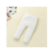 BemeyourBBs Unisex Toddler Baby Boy Girl Pants Newborn Infant Leggings Solid Ribbed Pants Pink White Black Leggings Elastic Waist Cotton Pants
