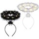 thumbnail image 4 of Light Up Angel Headband White Black Headband Angel Headband For Christmas Angel Costumes White With Light, 4 of 5