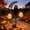 Ghost, variant on Owl Moon Solar Garden Stake Light, Waterproof Half Moon LED Pathway Decor, Hanging Globe Ball Metal Crescent for Outside Yard Patio Lawn Outdoor Decor